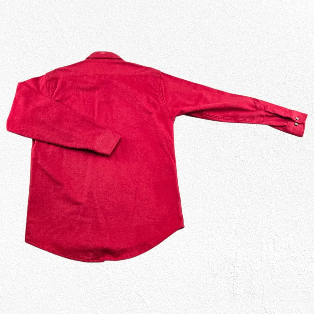 Vintage 90s OshKosh B’gosh Red Heritage Workwear Shirt USA Made Size Medium NWOT